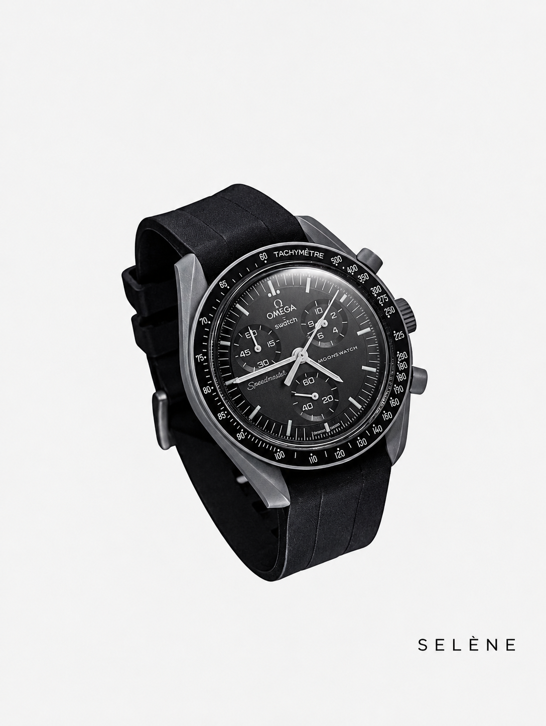 MoonSwatch strap - bracelet noir 20 mm